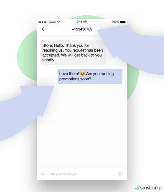 Chat SMS: el cliente responde al mensaje de texto de la tienda Shopify