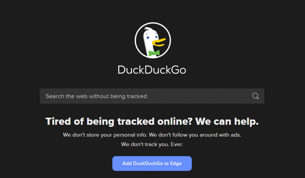 DuckDuckGo Search Engine