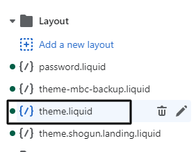 Click on theme.liquid