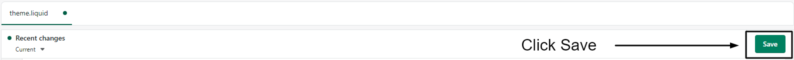 Click save on theme.liquid