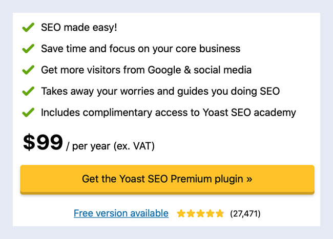 Harga Yoast SEO