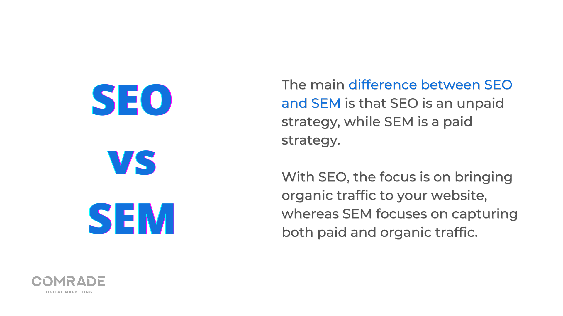 SEO vs. SEM: Perbedaan Utama