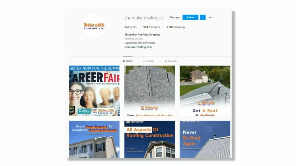 Beispiel Shumaker Roofing Co