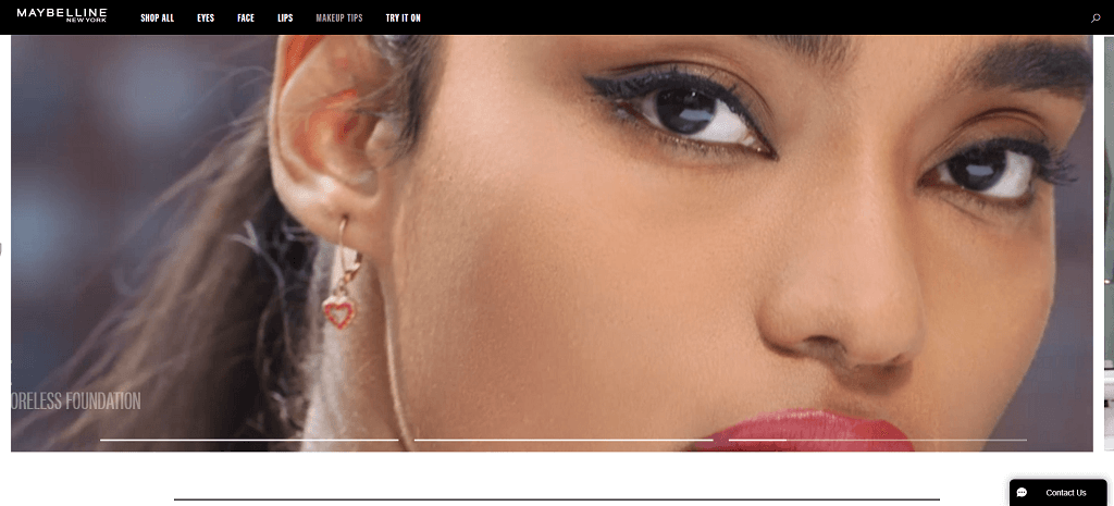 Situs web Maybelline