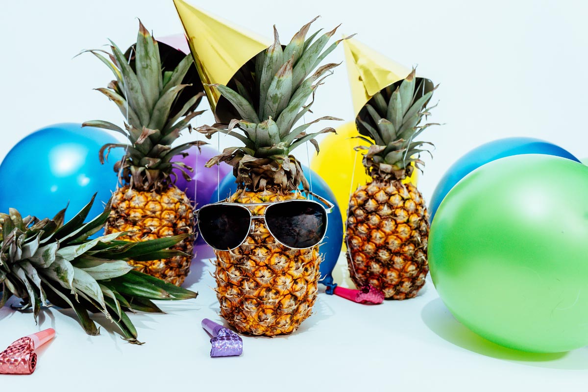 ananas et ballons