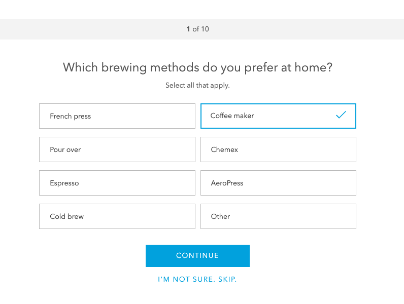 blue bottle coffee quiz