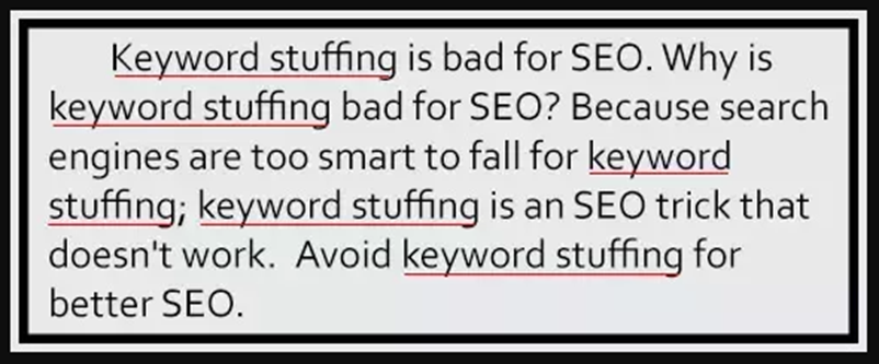 Kexword スタッフィングは SEO に悪い