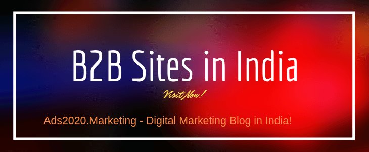 B2B Sites in India for Business Trade and Sales-730x300