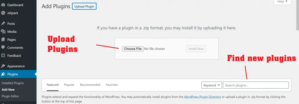 how to install wordpress plugins