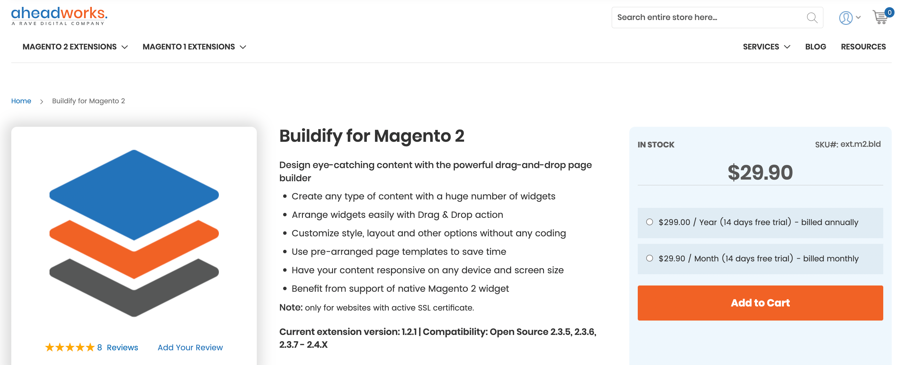 magento 2 cms ページ ビルダー拡張機能