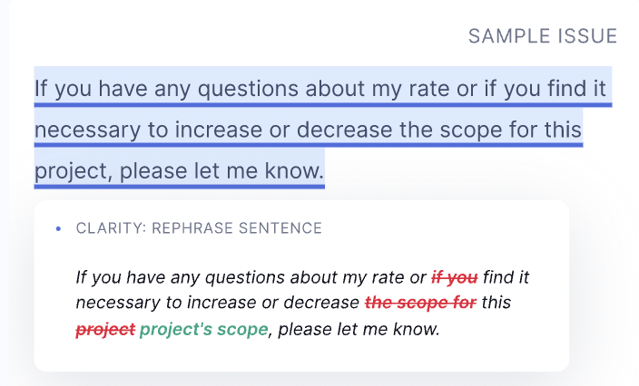 fonctionnalités métier grammaticales