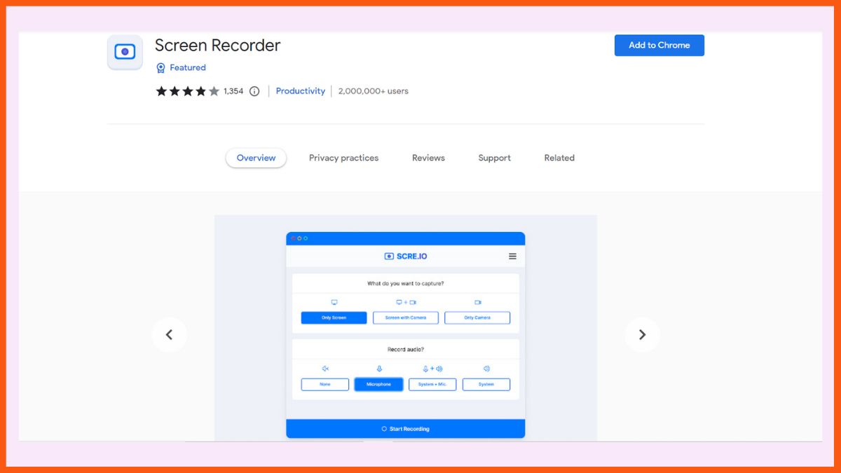 Screen Recorder - 最高の画面録画 Chrome 拡張機能