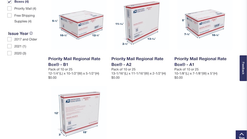 معدل USPS الإقليمي