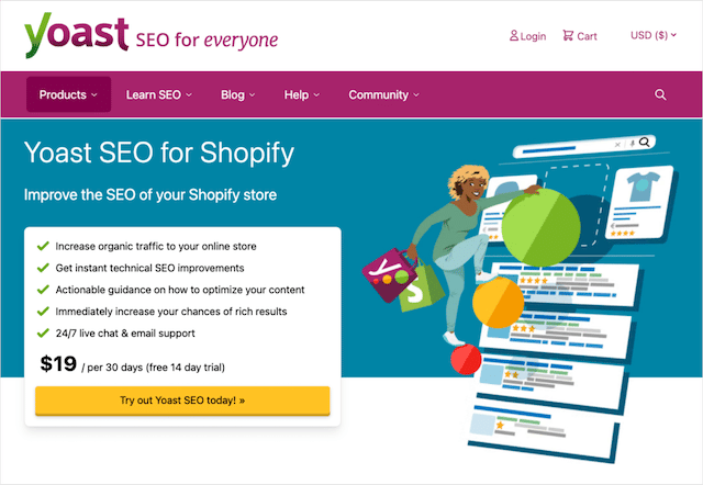 Shopify için Yoast SEO