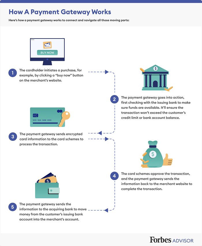 كيف-بوابة الدفع- يعمل- Inforgraphic