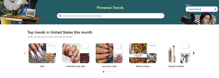 เทรนด์ของ Pinterest