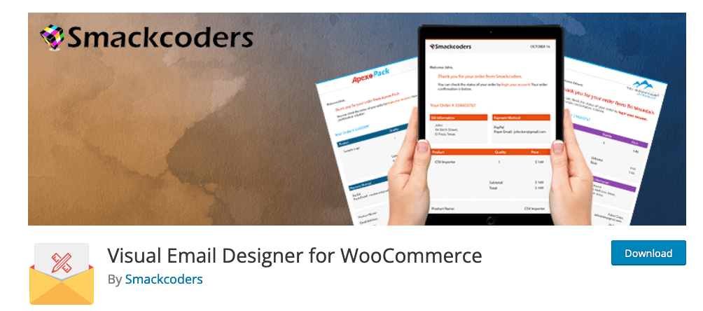 WooCommerce için Görsel E-posta Tasarımcısı