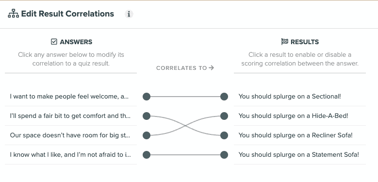 how to make a product recommendation quiz