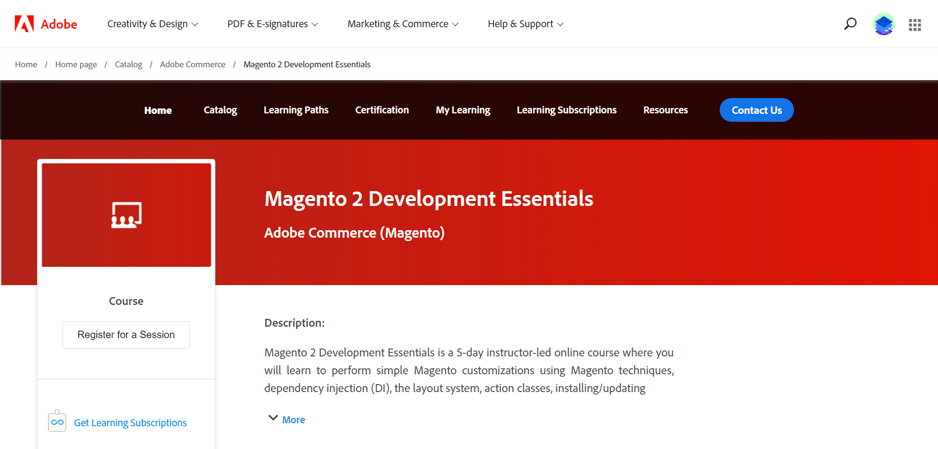 Curs Magento 2 Development Essential