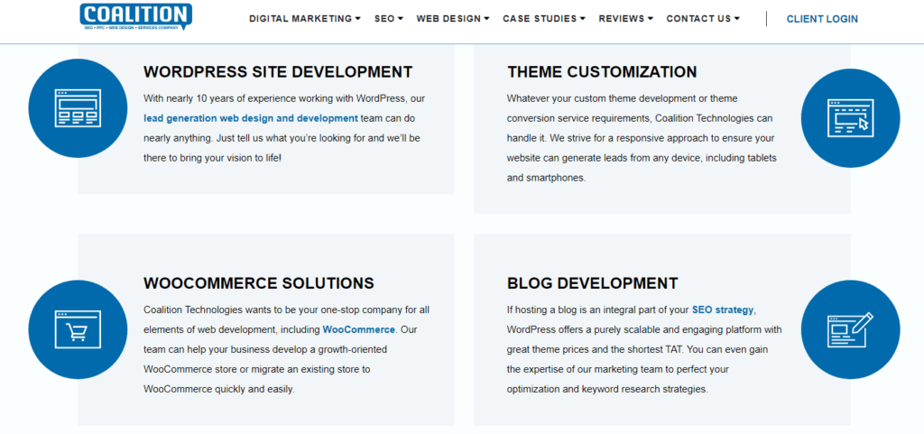 Coalition Technologies 可以幫助您的企業修復 WordPress 漏洞並解決 WordPress 安全問題。