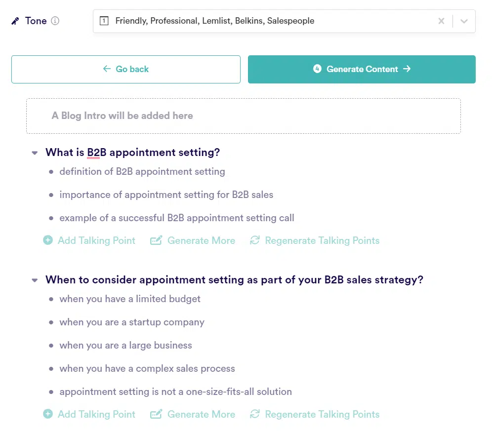 Copy-AI - Procedura guidata post di blog