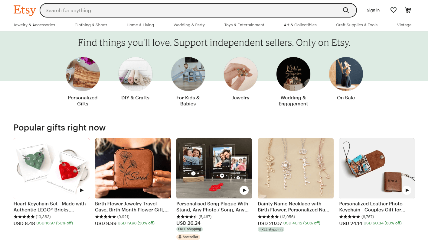 etsy-メインページ