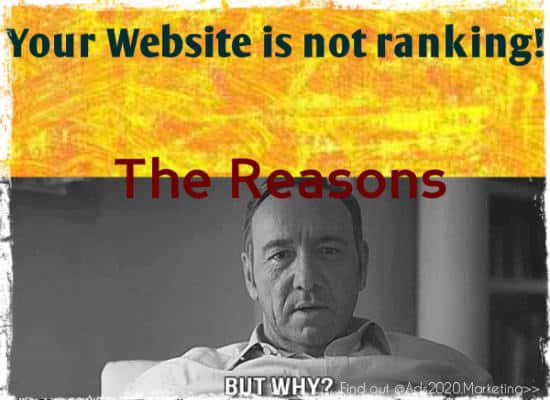 The Reasons Why your Website is not Ranking Well in Search Engines-550x400