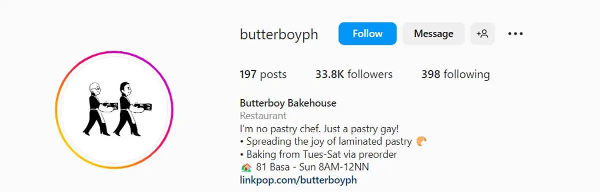 profilo instagram butterboy