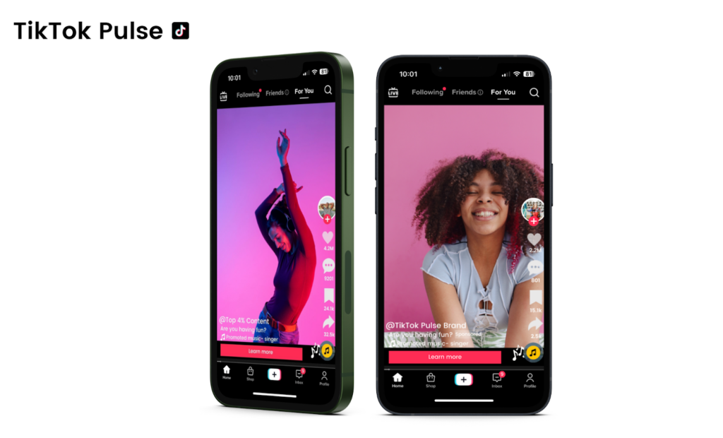 Esempio di annuncio video per TikTok Pulse, filtro inventario TikTok