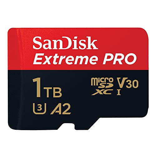 SanDisk 1TB Quick Flow Technology Extreme PRO microSD 帶適配器 C10、U3、V30、A2、200MB 讀取速度 140MB 寫入速度 UHS-I 卡