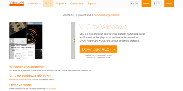 Lettore multimediale VLC