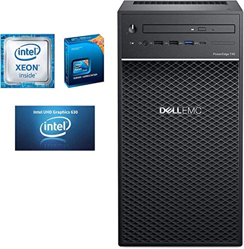 Server Dell PowerEdge T40, BTX Intel Xeon E-2224G 3,5 GHz, 8 GB 2666 MT/s DDR4, 1 TB 7,2 K RPM SATA, licenza Windows Server non inclusa