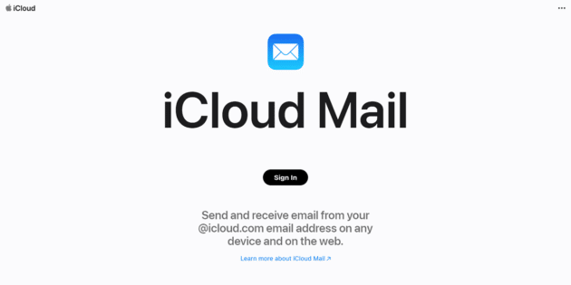 iCloud 邮件截图