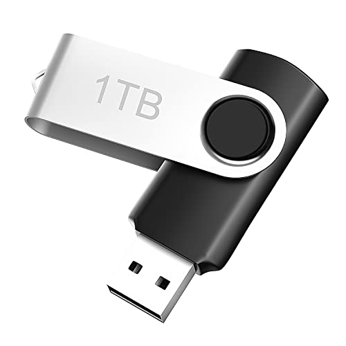 1TB USB 플래시 드라이브 3.0, PC/노트북용 SXINDE USB 3.0 플래시 메모리 스틱 1000GB, 초고속 USB 3.0 데이터 스토리지 드라이브 1000GB - 최대 읽기 속도 60Mb/s, 회전식 디자인의 1TB 썸 드라이브