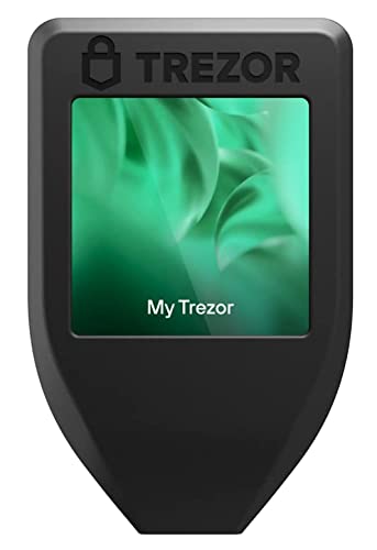 Trezor Model T - LCD 터치스크린, 보안 비트코인 ​​및 최대 보안을 위한 1450개 이상의 코인을 갖춘 고급 암호화 하드웨어 지갑