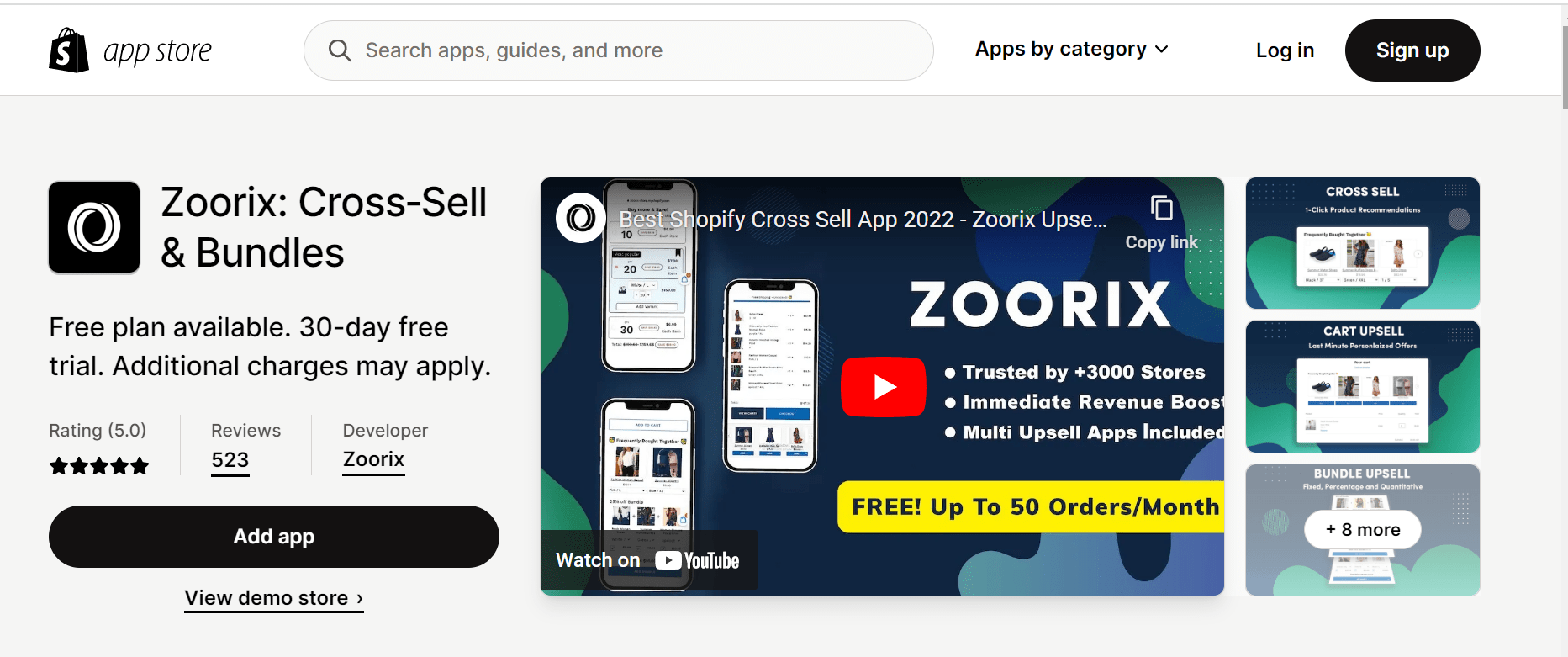 Application de recommandation de produits Zoorix