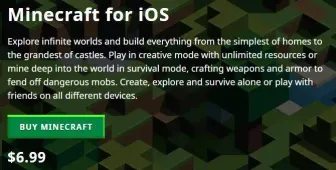 Vizitați site-ul oficial Minecraft pentru a descărca apk-ul Minecraft