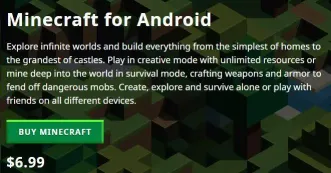 Accesați Magazinul Google Play pentru a descărca apk-ul Minecraft