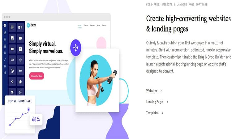 Creator și editor de pagini de destinație Leadpages