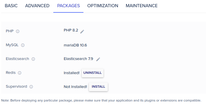 Configure os pré-requisitos do pacote antes de baixar a atualização do Magento