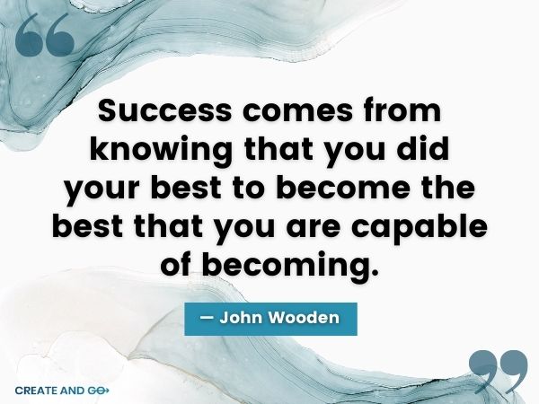 John Wooden 근면 인용문