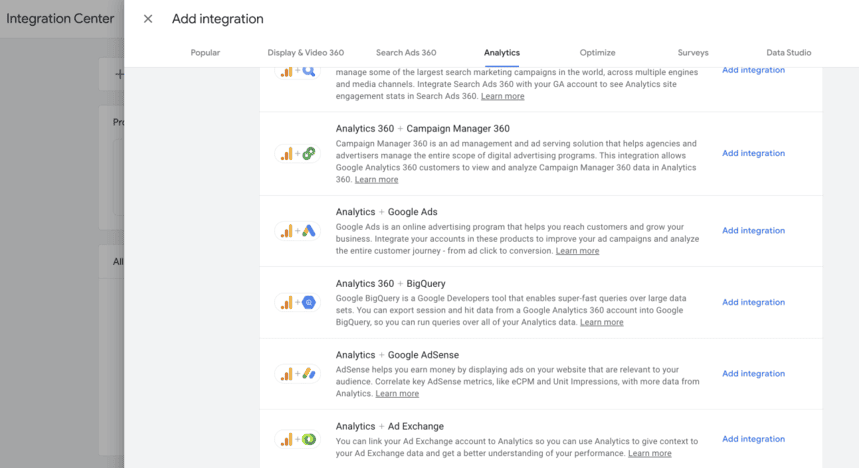 Intégration avec Google Ads et d'autres plateformes