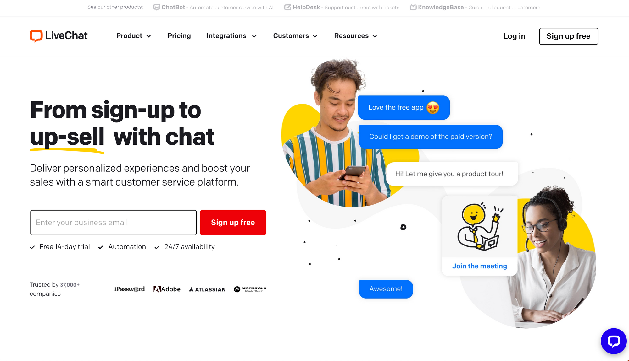 LiveChat - Meilleures applications de chat en direct pour site Web