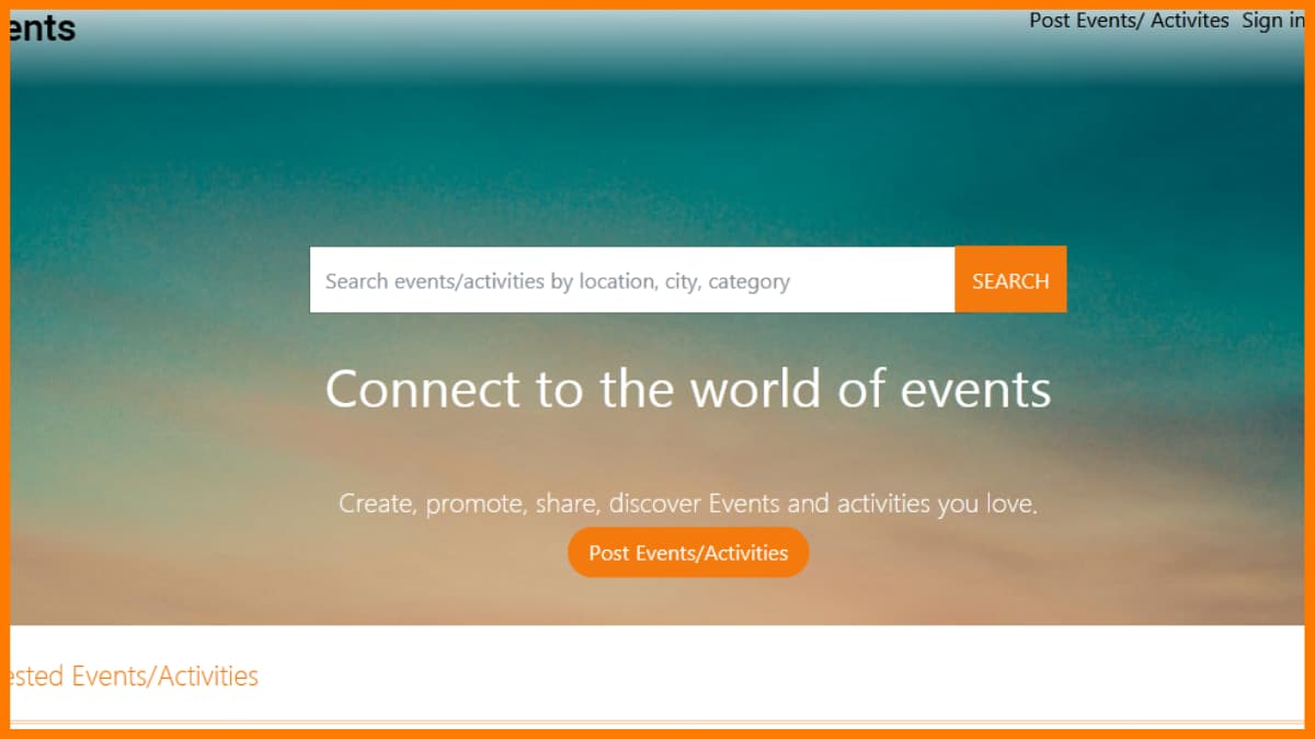 Hook2Events – Website mit Veranstaltungslisten