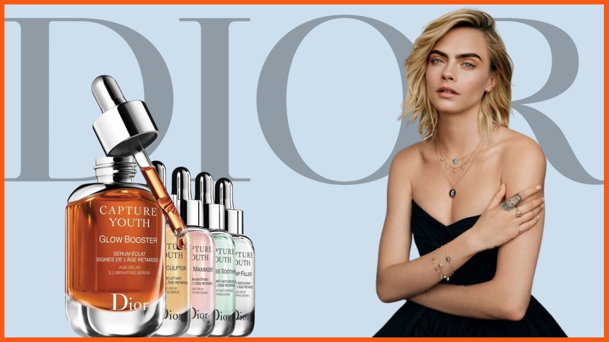 Cara Delevingne capture des produits jeunesse | Campagne marketing Dior