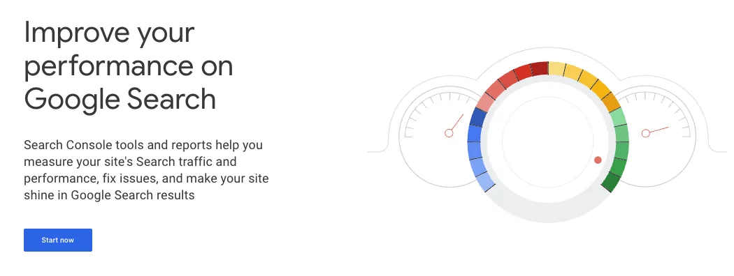 Grafika Google Search Console (GSC).