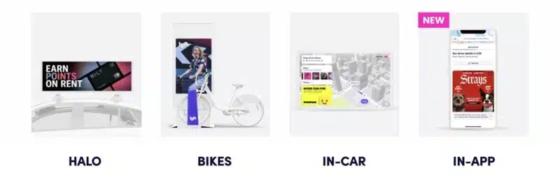 Canales publicitarios de Lyft Media 800x258