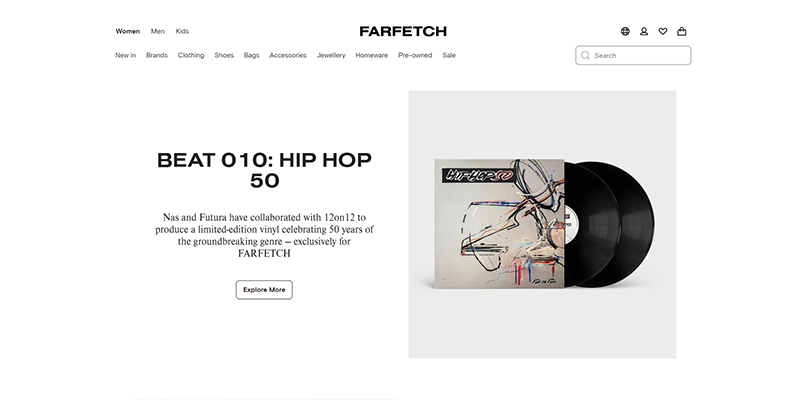 หน้าหมวดหมู่ผู้หญิง Farfetch