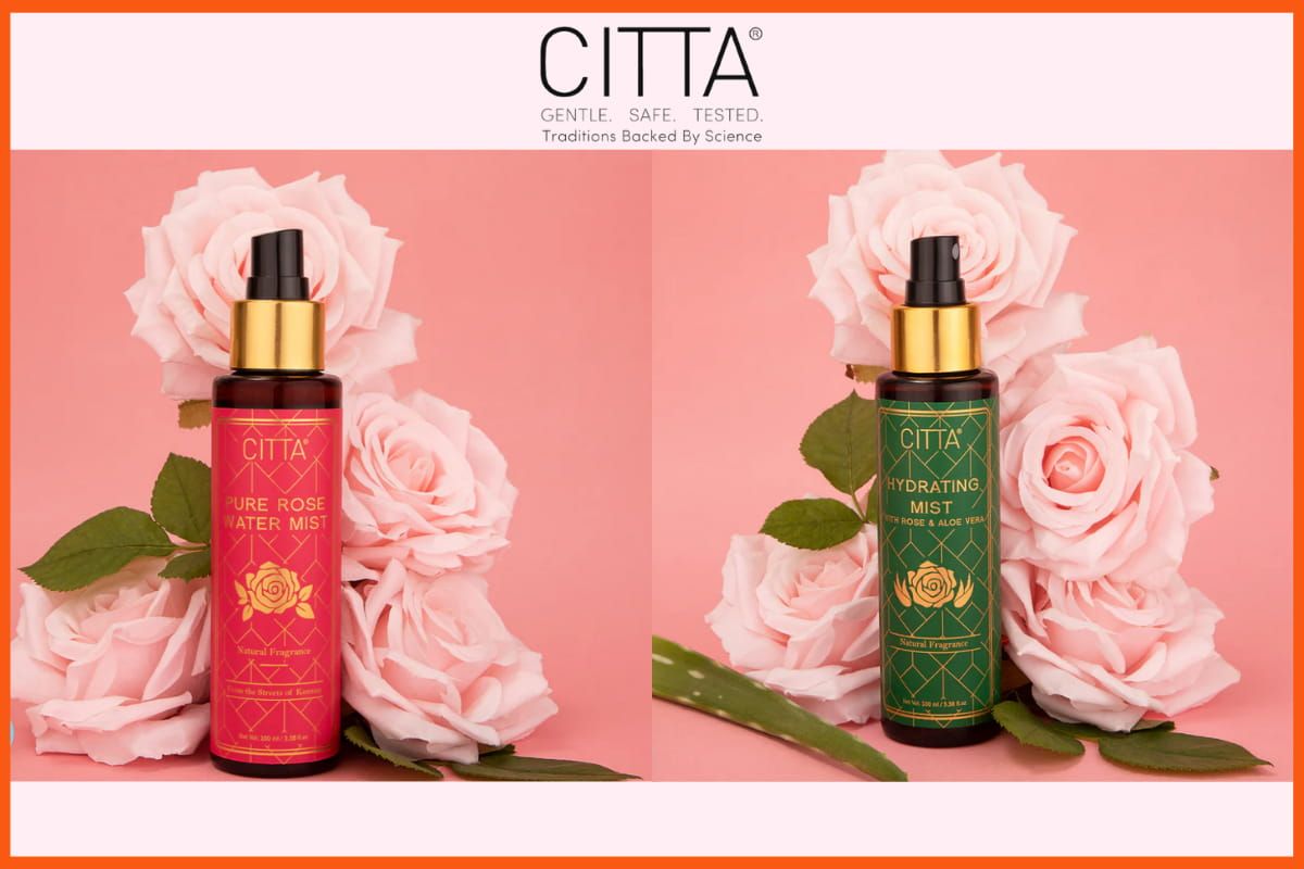 CITTA Pure Rose Water Mist i Mgiełka nawilżająca - Startupy promujące produkty na Rakhi