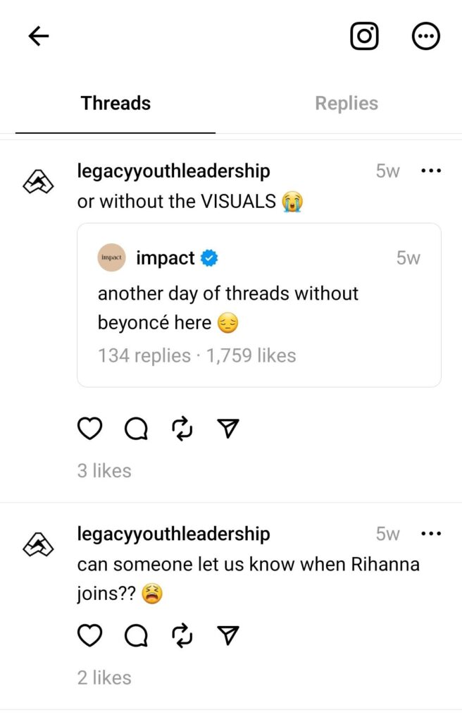 Legacy Youth Leadership からのスレッド投稿